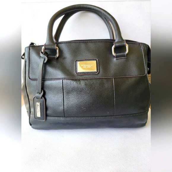 TIGNANELLO‎ BLACK LEATHER SHOULDER BAG - Picture 1 of 6